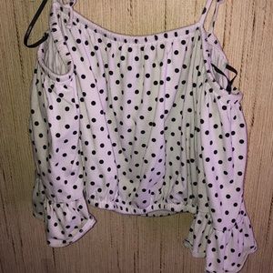 Off the shoulder crop top